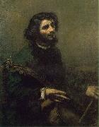 Gustave Courbet The Cellist oil painting on canvas